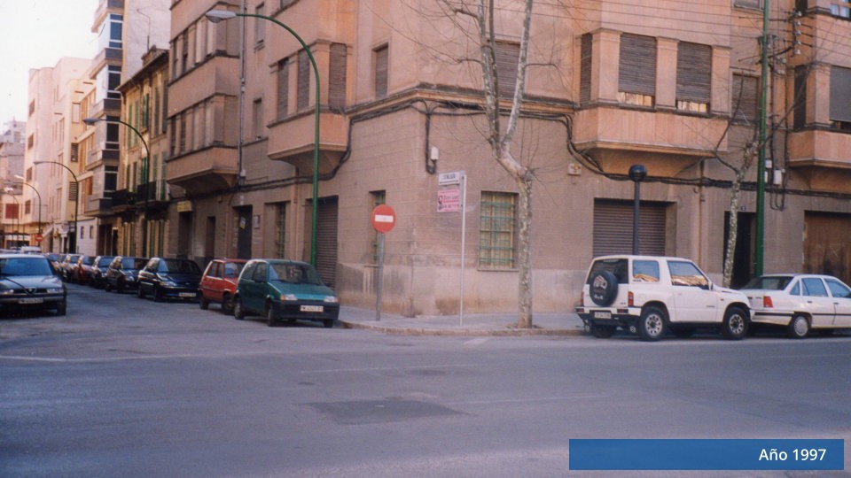 esquina de la calle donde se enceuntra Soft Line año 1997