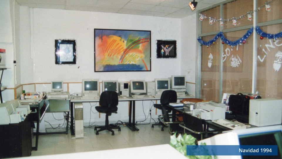 imagen oficina de Soft Line en el año 1994