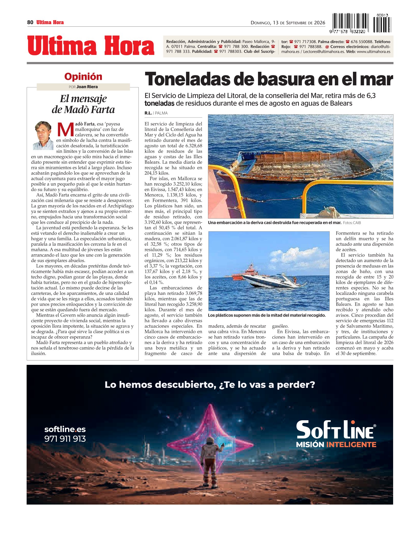 SOFT LINE: Lo hemos descubierto, ¿te lo vas a perder? - 13 SEPTIEMBRE 2026 - ÚLTIMA HORA